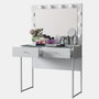 Hanah Home Mesa de Maquillaje con 10 focos, Blanca